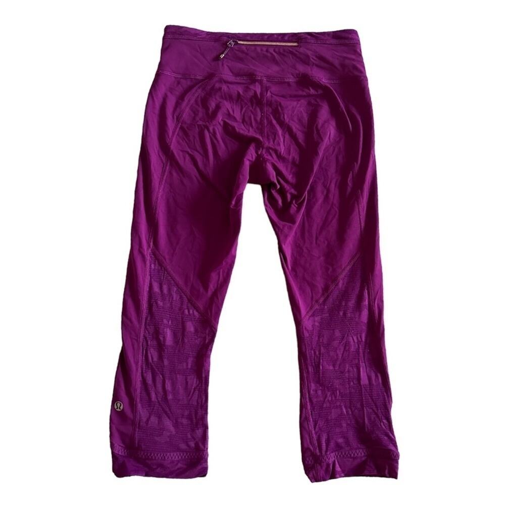 Lululemon Purple Crop Camo Leggings